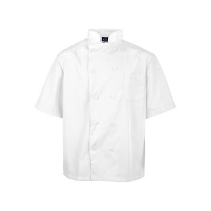 Picture of Xl Lw Chef Coat White Short Sleeve for AllPoints Part# 2578WHTXL