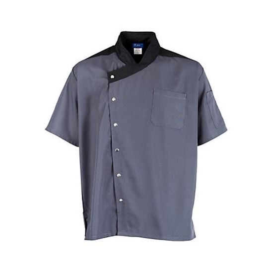Picture of Xl Lw Uptown Chef Coat Slate/Black for AllPoints Part# 2779SLBKXL