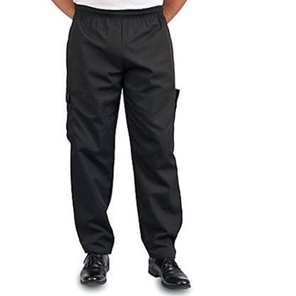 Picture of 2Xl Baggy Chef Pants Black for AllPoints Part# 8014598