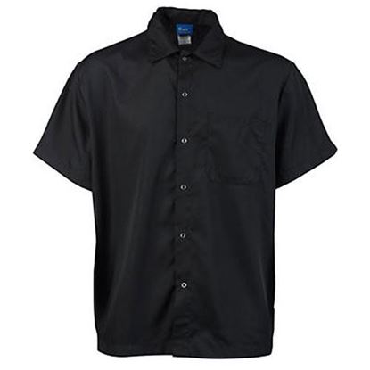 Picture of 2Xl Frontsnap Cook Shirt Black for AllPoints Part# 8015042