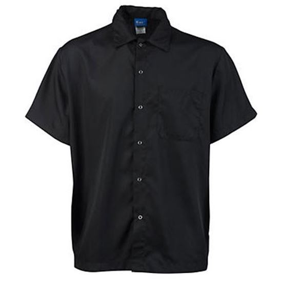 Picture of M Frontsnap Cook Shirt Black for AllPoints Part# 8015045