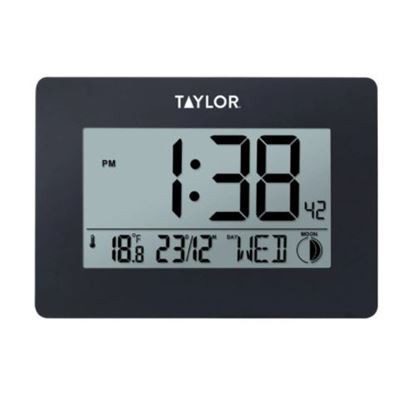 Picture of Clock, Digital 14Â°F/140Â° W/ Thermometer And Date for Taylor Thermometer Part# 5265191