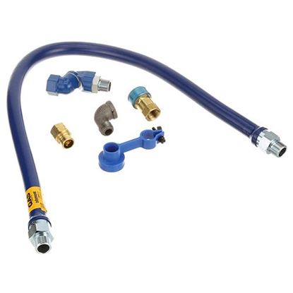 Picture of 3/4" Dia., 48" Blue Hose , Snapfast, Swivel Max for Dormont Part# 1675BPQS48