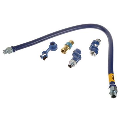 Picture of 3/4" Dia., 48" Blue Hose , Snapfast, 2 Swivel Max for Dormont Part# 1675BPQ2S48