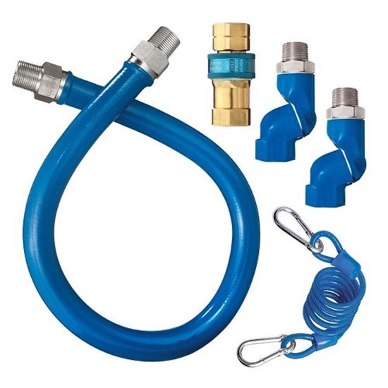 Picture of Gas Hose Kit, 1/2" X 48" , With Swivels for Dormont Part# 1650BPQ2SR48