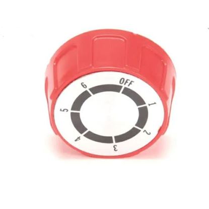 Picture of Knob, Red, 6 Heat , Off-1-6 for Lang Part# P9-70701-41-2
