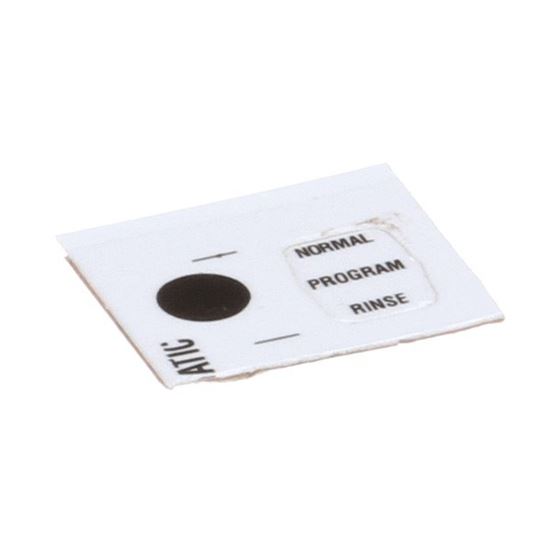 Picture of Decal  Normal/Prg/Rinse Imix for Bunn Part# 37192.0000