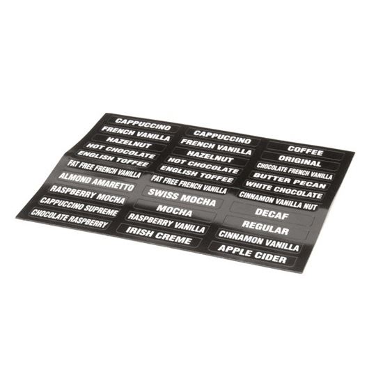 Picture of Decal, Flvr Labels  Imix (New) for Bunn Part# 38749
