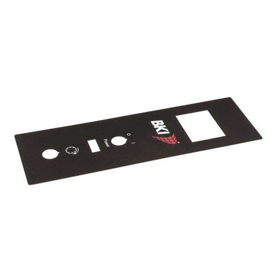 Picture of Decal, Control Panel , Cp0065 for BKI (Barbeque King) Part# N0682