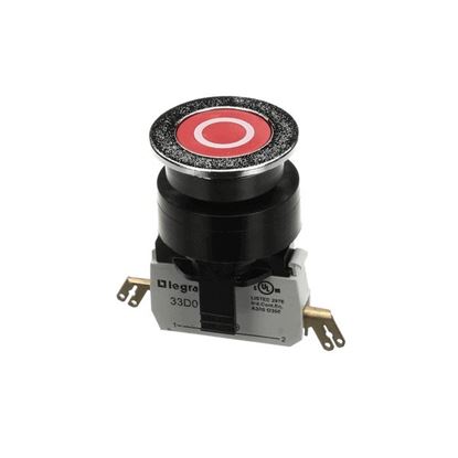 Picture of Flat Red Knob  Assembly 1Nf for Robot Coupe Part# 502173S