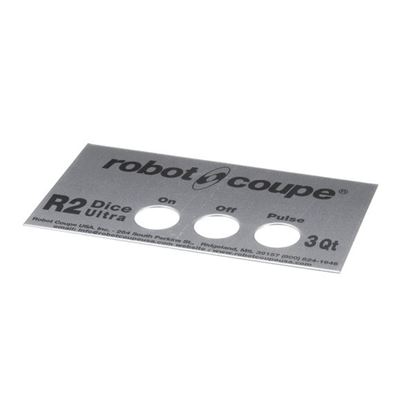 Picture of R2U Dice Front Plate  for Robot Coupe Part# 407903