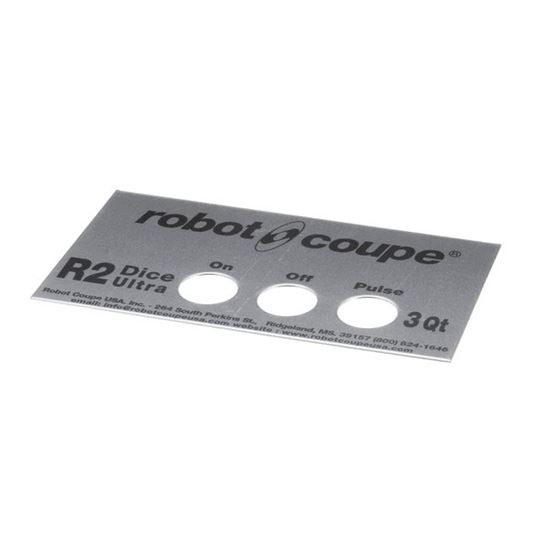 Picture of R2U Dice Front Plate  for Robot Coupe Part# 407903