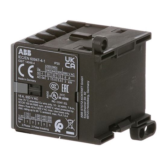 Picture of Contactor, 16 Amp  600 Vac for Globe Part# X20028ABB
