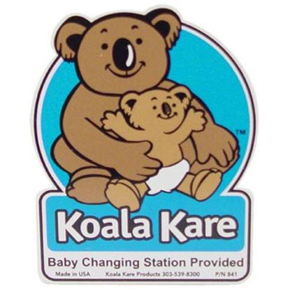 Picture of Changing Station Plaque 4 In X 4 1/2 In For Koala Kare Products Part# 841