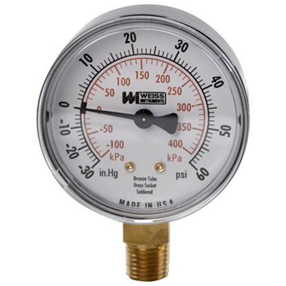 Picture of Compound Gauge 2-1/2, 30Vac-60Psi for Groen Part# GR001594