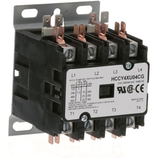 Picture of Contactor 4P 40/50A 208/240V for Hatco Part# HT02.01.018.00