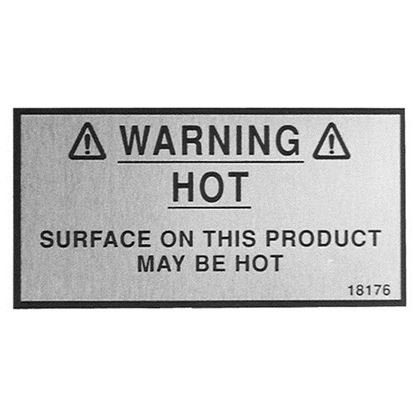 Picture of Hp Warning Decal  for Henny Penny Part# HEN18176