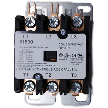 Picture of Contactor,3Pole,240V 40A  for Henny Penny Part# HEN19405