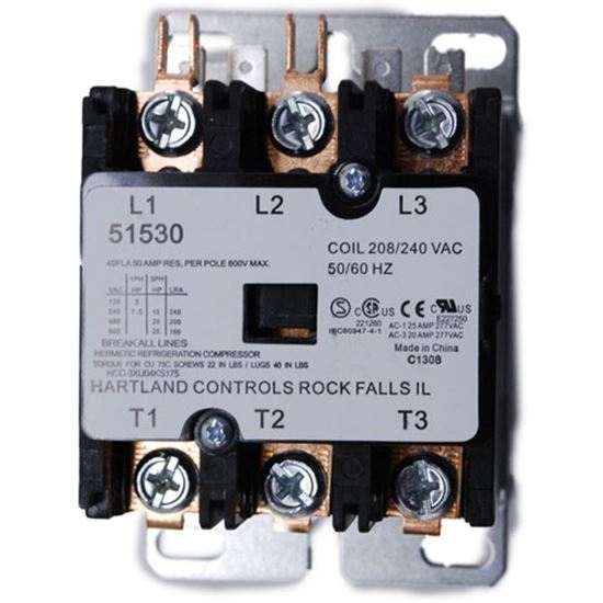 Picture of Contactor,3Pole,240V 40A  for Henny Penny Part# HEN19405