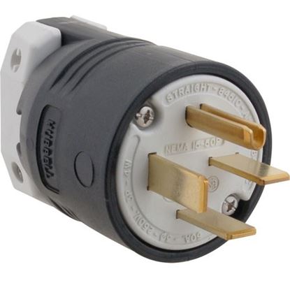 Picture of Plug,Straight , 4 Prong,250V,50A for Hubbell Part# -8451C