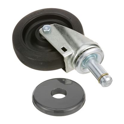 Stem Caster (No Brake) 5" Wheel For 1" Tubing for Intermetro Part# 5M