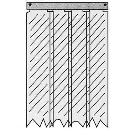 Picture of Kason® - 401Sa6043184 Strip Curtain, 31 X 84 for Kason Part# 401SA6043184