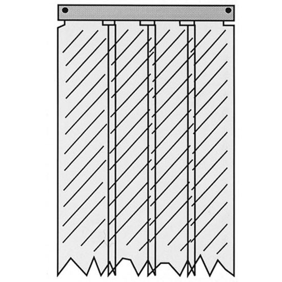 Picture of Kason® - 401Sa6043184 Strip Curtain, 31 X 84 for Kason Part# 401SA6043184F