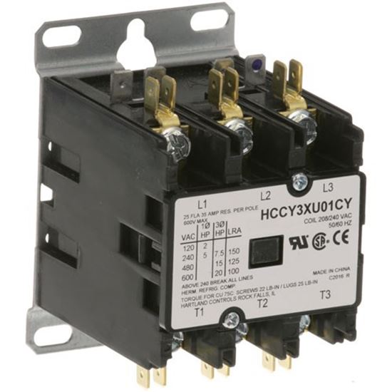 Picture of Contactor 3P 25/35A 208/240V for APW Part# AS-1119522