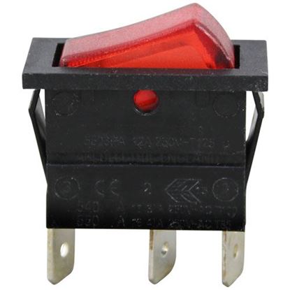 Picture of Lighted Red Switch  for APW Part# 2E-1305610