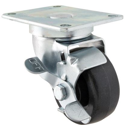 Picture of Caster, Plate , 3" Swl,W/Brk for Perlick Part# PEC22331