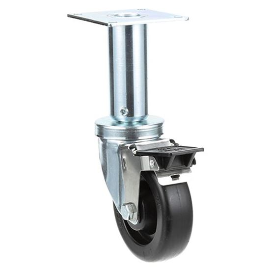 Picture of Caster , 4"Wheel,9"Lift,W/Brake for Pitco Part# 0