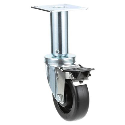 Picture of Caster , 4"Wheel,9"Lift,W/Brake for Pitco Part# PTPP10815