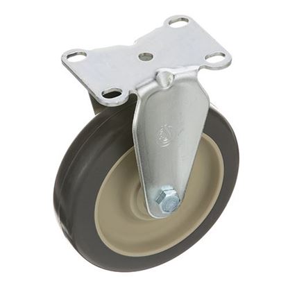 Picture of Caster,Plate , 5", Rgd, Gry for Rubbermaid Part# RBMD4501-L1