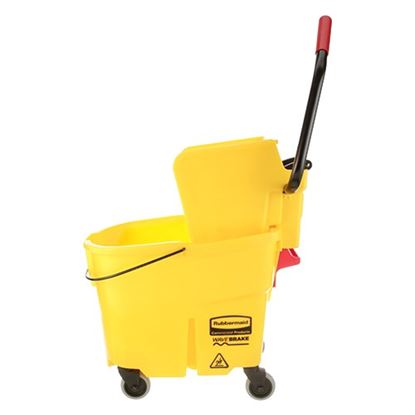 Picture of 35Qt Wavebrake Mop Combo Yellow Bucket & Wringer for Rubbermaid Part# RBMD7580-88