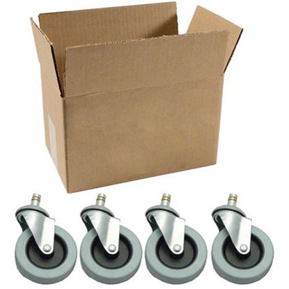 Picture of 2 1/2 In Caster Kit Set Of 4 for Rubbermaid Part# FG7380L10000