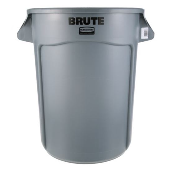 Picture of Trash Can-32Gal Rnd Gray  for Rubbermaid Part# FG263200GRAY