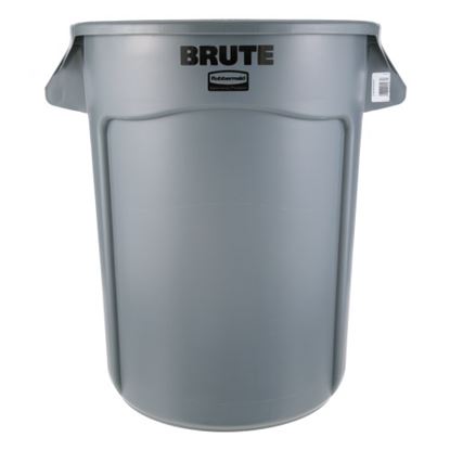 Picture of Trash Can-32Gal Rnd Gray  for Rubbermaid Part# RBMDFG263200GRAY