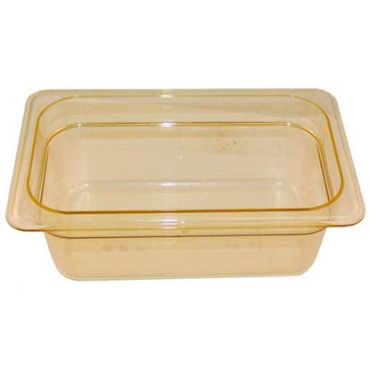 Picture of 1/4 Size Food Pan - Amber High Heat for Rubbermaid Part# FG211P00AMBR