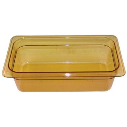 Picture of Hot Pan 1/3 X 4-150 Amber for Rubbermaid Part# FG217P00AMBR