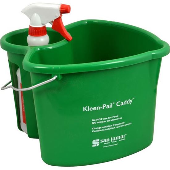 Picture of 4Qt Kleen-Pail Caddy With 24 Oz Bottle for San Jamar Part# KP500