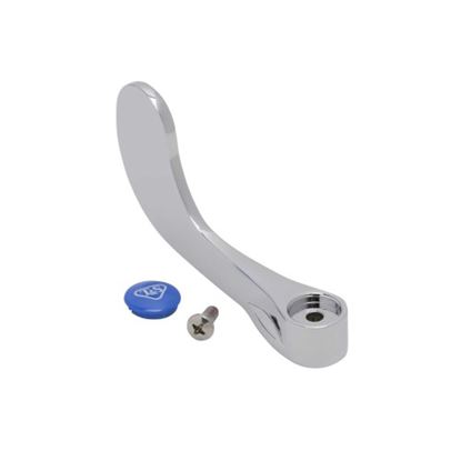 Picture of Handle- 4"Chrome Handicap (Cold) for T&S Brass Part# WH4C