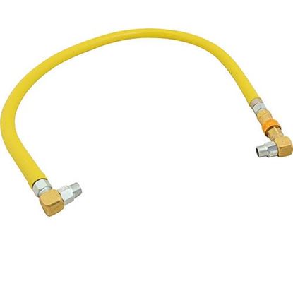 Picture of Gas Hose Flexctd 1/2 X 48 W/90 (3 3/ 4 O.D for T&S Brass Part# HG4C48S