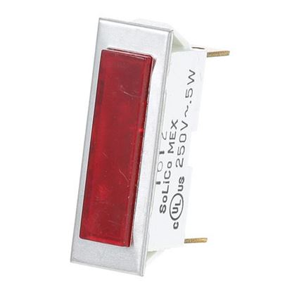 Picture of Signal Light 3/8" X 1-5/16" Red 250V for Toastmaster - See Middleby Marshall Part# 1433B8709
