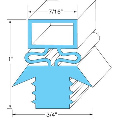 Picture of Door Gasket 21-5/8" X 59-5/8" for Tri-Star Part# ER-27564-00