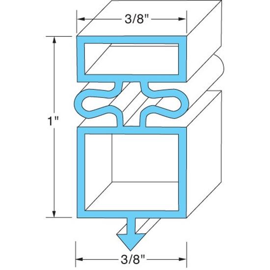 Picture of Door Gasket 25 1/8" X 54 1/8" for True Part# -810862