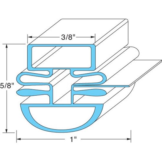 Picture of Door Gasket  for Turbo Air Part# TRBA30223M0200