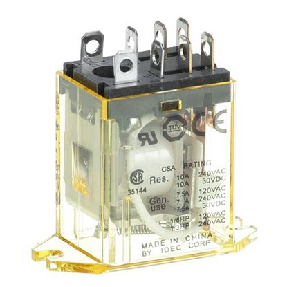 Picture of Relay,Flange Mounted , 24Vac for Ultrafryer Part# ULTRRH2B-UTAC24V