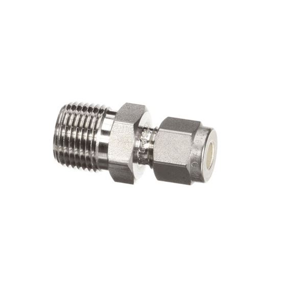 Picture of Connector,Male , 1/4"Od X 3/8Npt for Ultrafryer Part# ULTR24A270