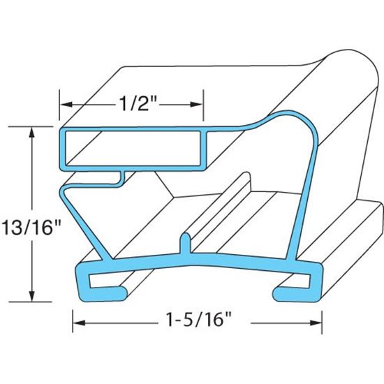 Picture of Gasket, Door 23 3/4" X 28 1/4" for Victory Part# VT50615802