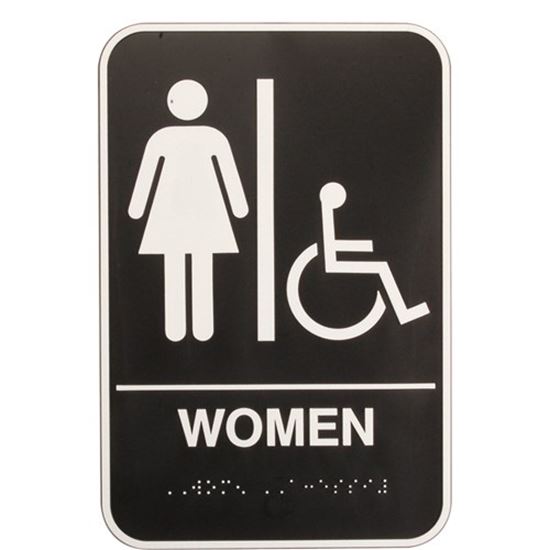 Picture of Sign Women 6X9 Braile  for Vollrath/Idea-Medalie Part# 5630